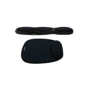 Kensington Foam Mouse Pad with Integrated Wrist Support - Black