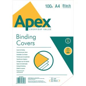 FELLOWES Apex 6500501 A4 Clear PVC Binding Covers (100)