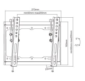 Equip 650408 23"-43" Tilt TV Wall Mount Bracket