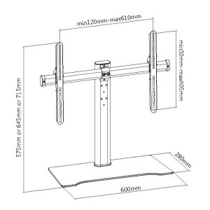 Equip 32"-55” TV Tabletop Stand