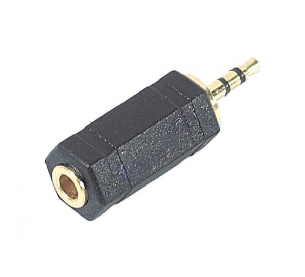 2.5 mm - 3.5 mm, M/F, Black, 1 pcs