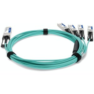 AddOn Networks 721070-B21-1M-AO InfiniBand/fibre optic cable QSFP+ 4x SFP+ AOC Green