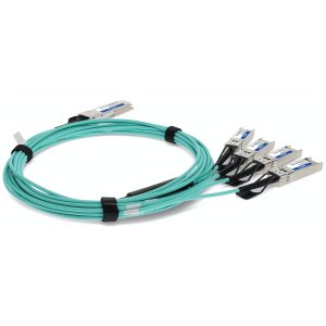 AddOn Networks 721070-B21-1M-AO InfiniBand/fibre optic cable QSFP+ 4x SFP+ AOC Green