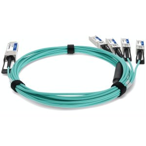 AddOn Networks 721070-B21-2M-AO InfiniBand/fibre optic cable QSFP+ 4x SFP+ AOC Green