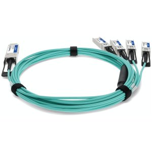 AddOn Networks 721070-B21-4M-AO InfiniBand/fibre optic cable QSFP+ 4x SFP+ AOC Green