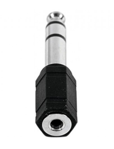 Audio jack adapter 3.5-mm F to 6.35-mm M without cable