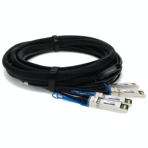 AddOn Networks 74764-1301-AO InfiniBand/fibre optic cable 3 m QSFP+ 4x SFP+ Black