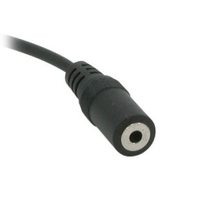 C2G 2m 3.5mm Stereo Audio Extension Cable M/F audio cable Black