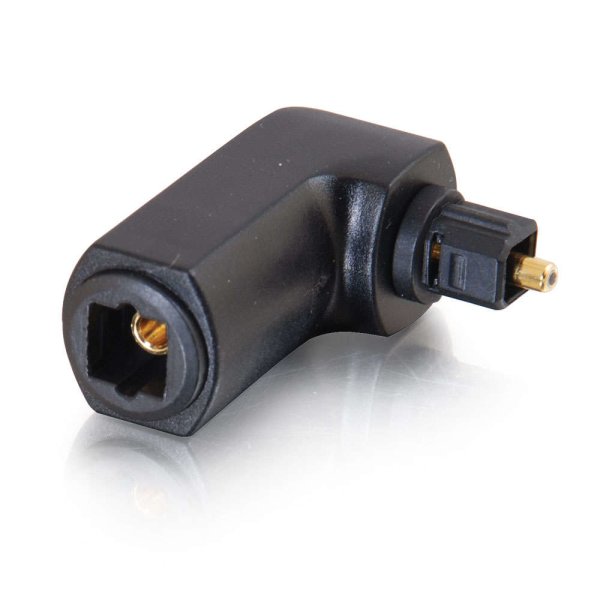 C2G Velocity Right Angle Toslink Adapter Black