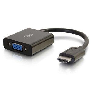 C2G 80500 video cable adapter 0.2 m HDMI VGA (D-Sub) Black