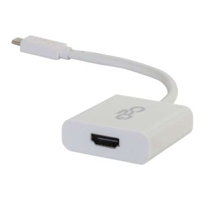 C2G USB 3.1 USB C to HDMI Audio/Video Adapter - USB Type C to HDMI White