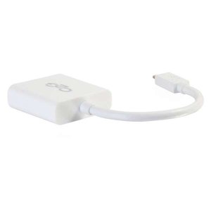 C2G USB C to DisplayPort Adapter Converter - USB Type C to DisplayPort White