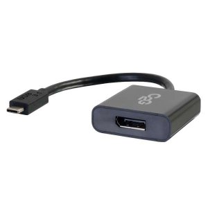 C2G USB C to DisplayPort Adapter Converter - USB Type C to DisplayPort Black