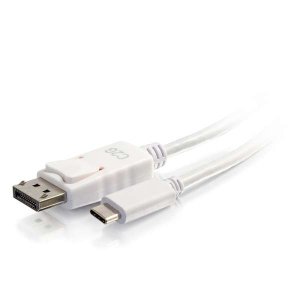 C2G 0.9m (3ft) USB C to DisplayPort Adapter Cable White - 4K Audio / Video Adapter