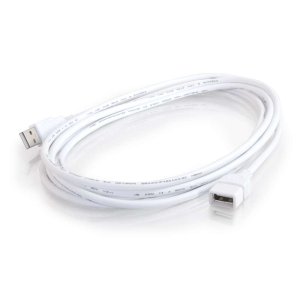 C2G 1m USB 2.0 A Male to A Female Extension Cable - White