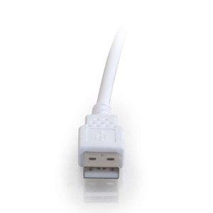 C2G 1m USB 2.0 A Male to A Female Extension Cable - White