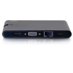 C2G 82117 laptop dock/port replicator USB 2.0 Type-C Black