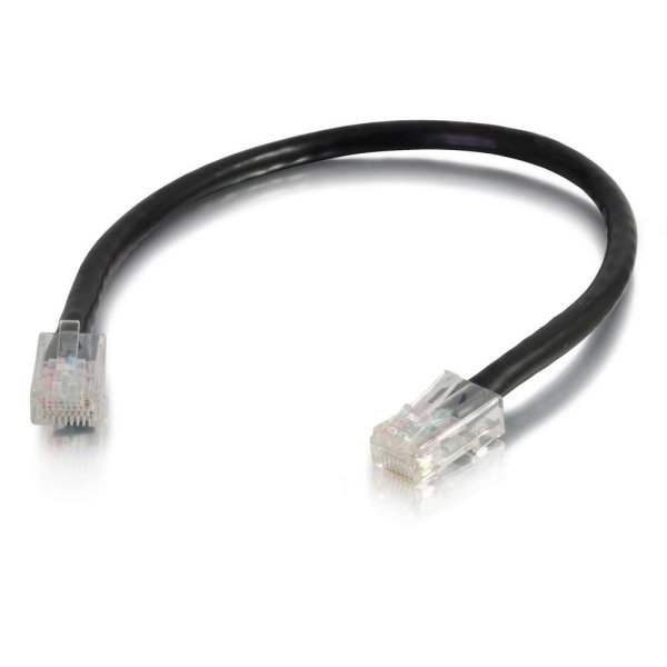 C2G 0.5m Cat5e Non-Booted Unshielded (UTP) Network Patch Cable - Black