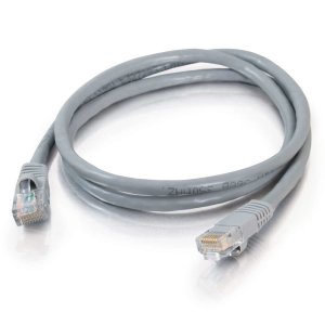 C2G 0.5m Cat5e Booted Unshielded (UTP) Network Patch Cable - Grey