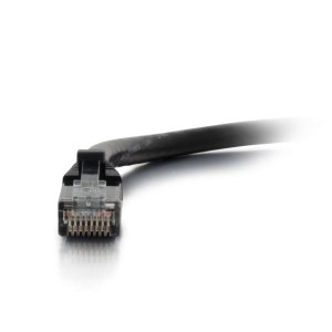 C2G 0.3m Cat5e Booted Unshielded (UTP) Network Patch Cable - Black