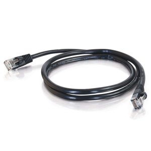 C2G 1m Cat5e Booted Unshielded (UTP) Network Patch Cable - Black