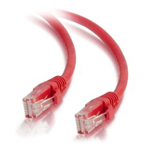 C2G 0.5m Cat5e Booted Unshielded (UTP) Network Patch Cable - Red