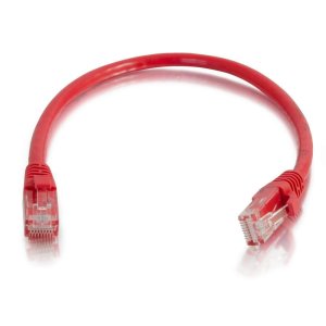 C2G 0.5m Cat5e Booted Unshielded (UTP) Network Patch Cable - Red