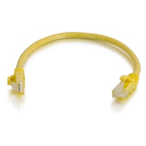 C2G Cat6 550MHz Snagless Patch Cable 10m networking cable Yellow U/UTP (UTP)