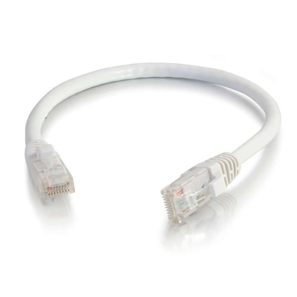 C2G 0.5m Cat6 Booted Unshielded (UTP) Network Patch Cable - White