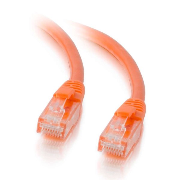 C2G 0.5m Cat5e Booted Unshielded (UTP) Network Patch Cable - Orange