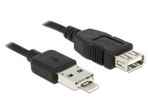 DeLOCK 83609 USB cable USB 2.0 0.2 m USB A USB A/Micro-USB B Black