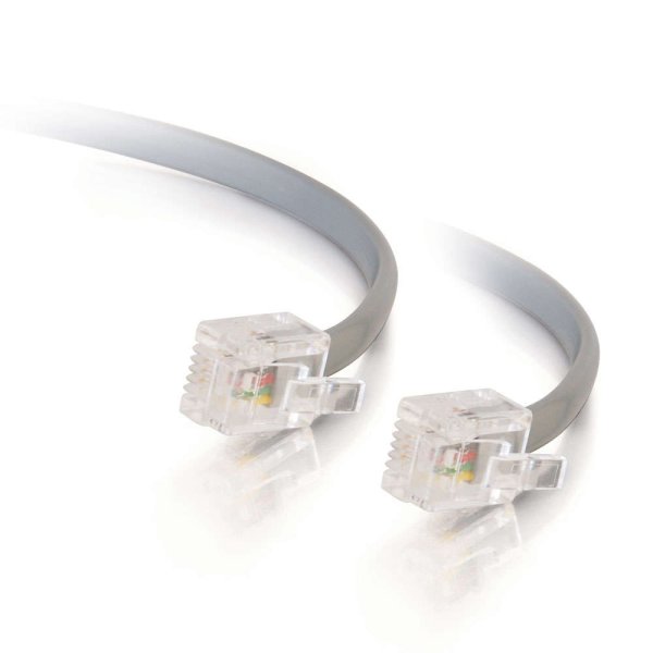 C2G 3m RJ11 6P4C Straight Modular Cable