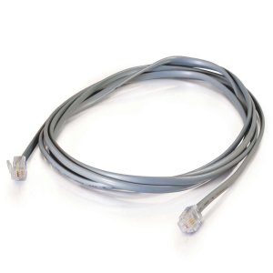 C2G 10m RJ11 6P4C Straight Modular Cable signal cable Grey