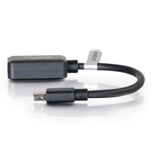 C2G 20cm Mini DisplayPort to HDMI Adapter - Thunderbolt to HDMI Converter M/F - Black