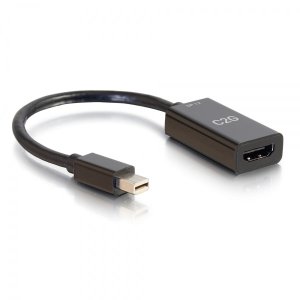 C2G 8in Mini DisplayPort Male to HDMI Female Passive Adapter Converter - 4K 30Hz