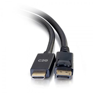 C2G 10ft DisplayPort Male to HDMI Male Passive Adapter Cable - 4K 30Hz