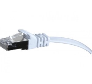 Cat6 RJ45 Flat patch cable U/FTP snagless white - 1 m