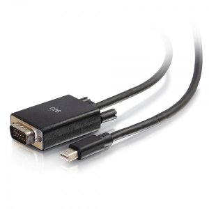 C2G 6ft Mini DisplayPort Male to VGA Male Active Adapter Cable - Black