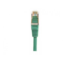 Cat5e, RJ-45 Patch cable, F/UTP, green, 1.5m