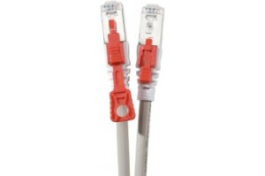 0.5m Cat6 SSTP Patch Cable with Locking System, Grey