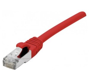 Cat6A RJ45 Patch cable F/UTP LSZH snagless red - 0,15 m