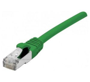 Cat6A RJ45 Patch cable F/UTP LSZH snagless green - 1 m