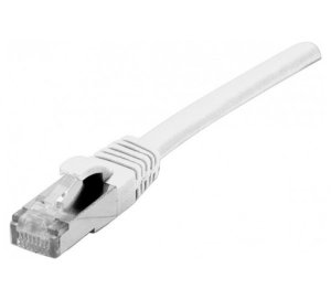 Cat6A RJ45 Patch cable F/UTP LSZH snagless white - 1 m