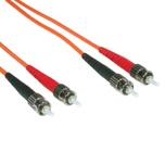 C2G 2m ST/ST LSZH Duplex 62.5/125 Multimode Fibre Patch Cable InfiniBand/fibre optic cable Orange