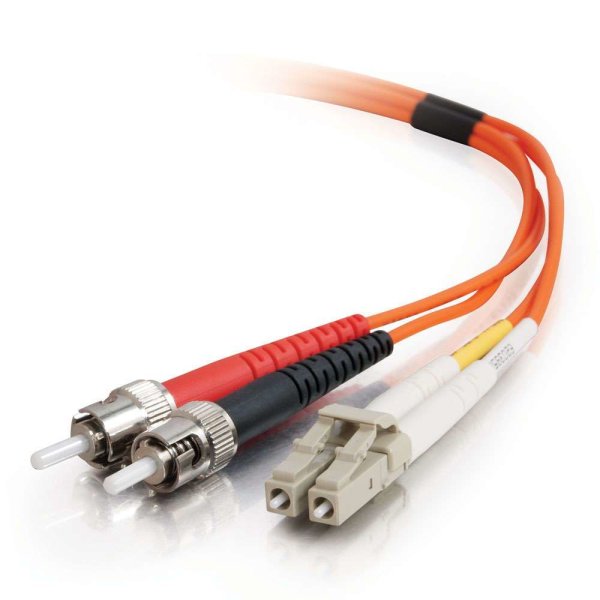 C2G 2m LC/ST LSZH Duplex 62.5/125 Multimode Fibre Patch Cable InfiniBand/fibre optic cable Orange