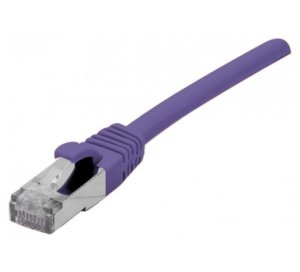 Cat6A RJ45 Patch cable F/UTP LSZH snagless purple, 0.15 m