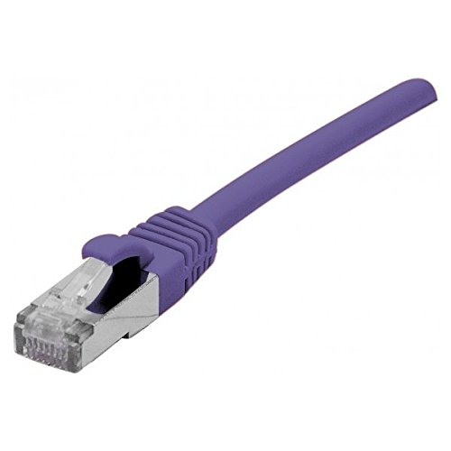 0.5 m Copper RJ-45 Cat.6a F/UTP LSZH - Purple