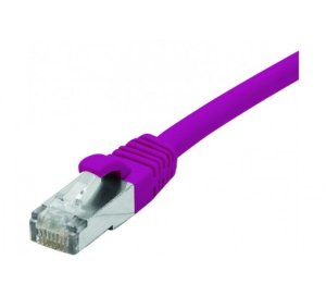 Cat6 RJ45 Patch cable F/UTP LSZH snagless purple - 25 m