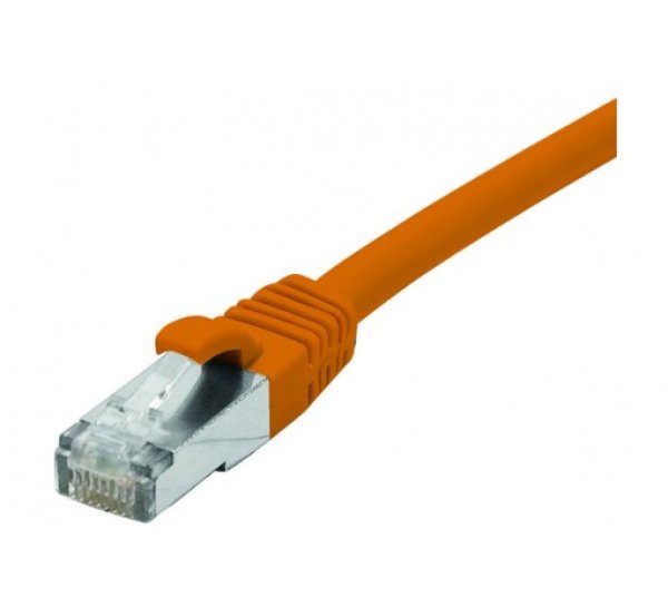 Cat6 RJ45 Patch cable F/UTP LSZH snagless orange - 0,5 m