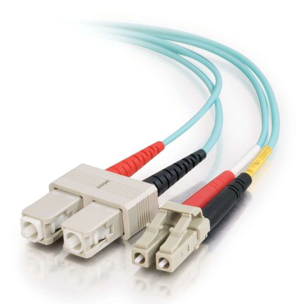 C2G 85531 InfiniBand/fibre optic cable 1 m LC SC OFNR Turquoise